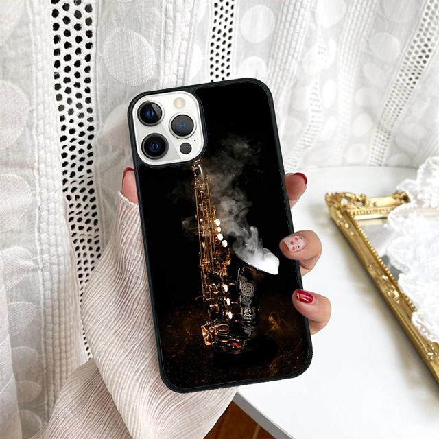 Saxophone Music Phone Case For Samsung Galaxy S10 S22 S23 S24 Note 10 20 Lite S20 Plus S21 Ultra Back Cover