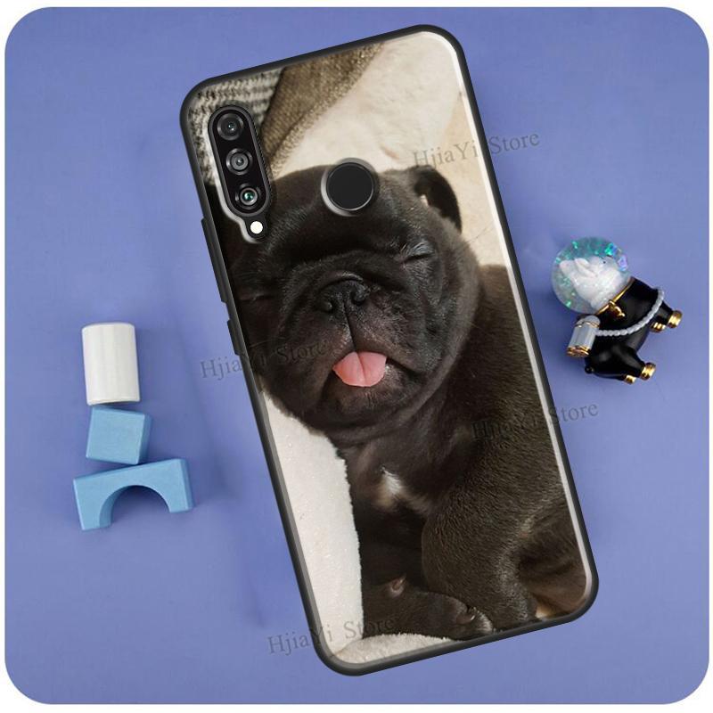 Cute Pug Dog Case For Huawei P50 Pro P20 P30 P40 Mate 20 Lite P Smart 2019 Nova 5T Honor 50 Lite 9X 8X