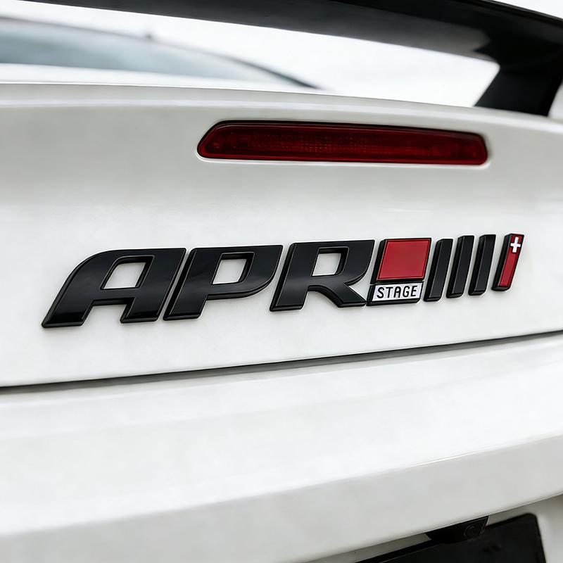 3D ABS APR Stage III 3+ Logo Badge Sticker Car Side Fender Rear Trunk Emblem Decal