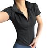 Camiseta de Yoga de Manga Corta para Mujer de Secado Rápido - Corte Slim, Transpirable para Correr y Entrenar en Primavera/Verano