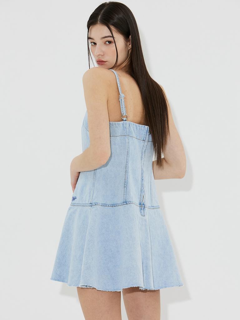 VIAROAMER Flare Denim Dress