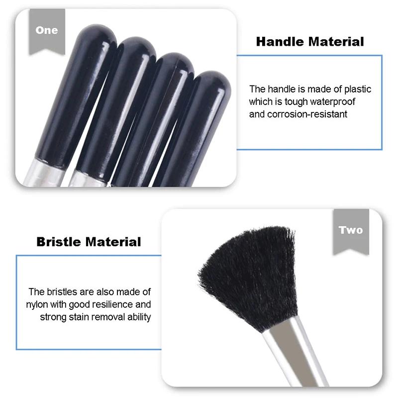 5PCS Car Detailing Brush Super Soft Car Interior Air Outlet Dashboard Wheels Bristles Auto Brushes Tool Car Accessories