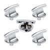 Pack of 5 Precise Gas Stove Handle Replacement Plastic Construction Simple Attach Control Knob Suitable for Most Cookers