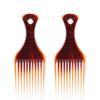 Large Wide-Tooth Oil Slick Pompadour Styling Comb