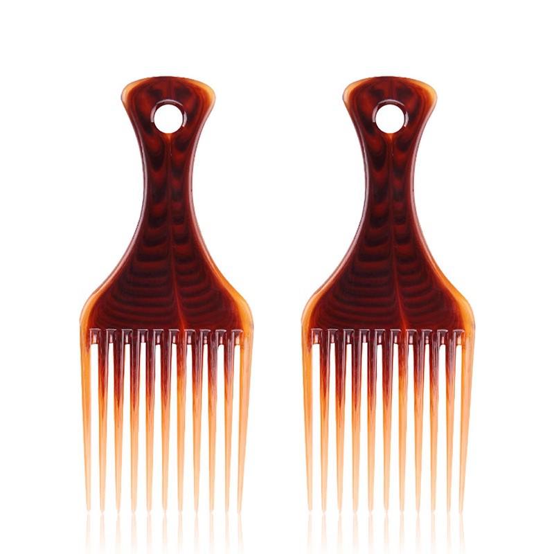 Large Wide-Tooth Oil Slick Pompadour Styling Comb