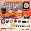 Kids' Educational Kitchen Play Set: Cutting Fruit & Tableware