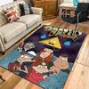Gravity Falls Rug Floor Mat for Living Room or Bedroom Soft and Comfortable Carpet a Gift for Birthday and Holiday.NFF0928511