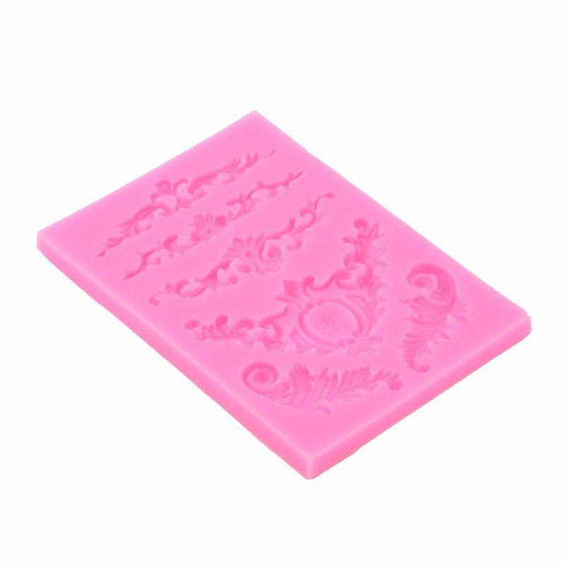 Premium Quality Silicone Fondant Mould With Vintage Baroque Cake Border Design