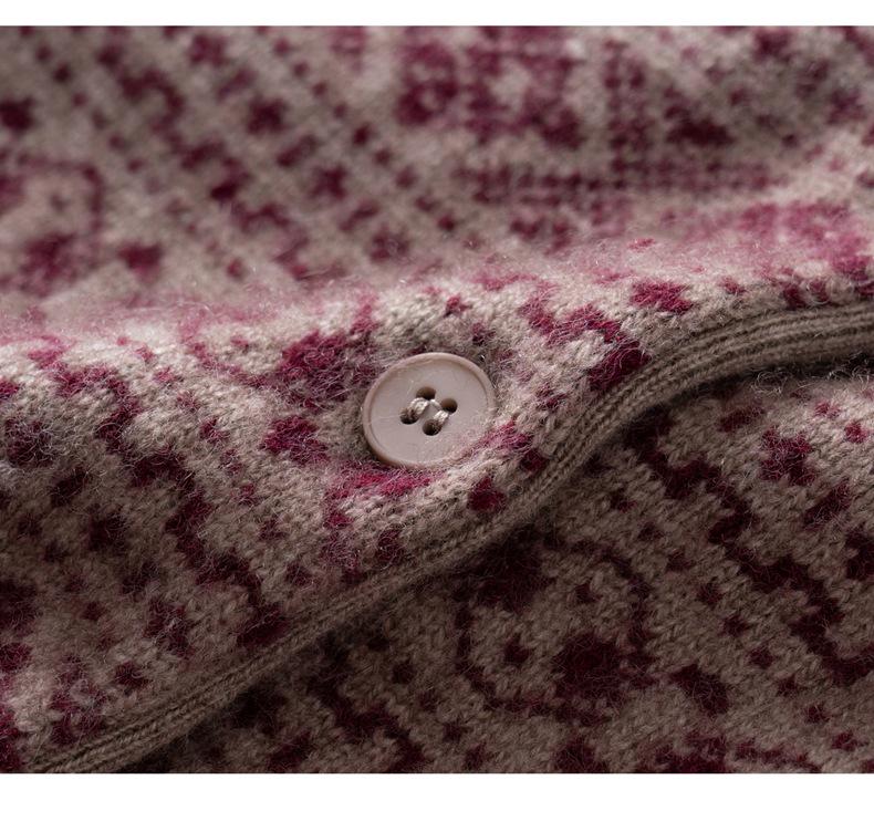 Women's Versatile Cashmere Cardigan - Autumn/Winter 2025, Soft, Comfortable, Warm, Loose Fit, Round Neck Knit Top