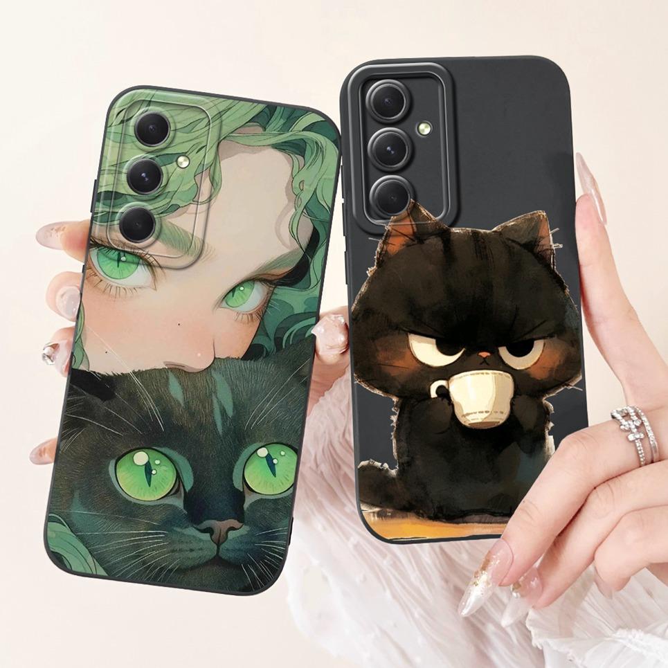 Case For Samsung Galaxy A55 A56 A54 5G Phone Cases Samsung A52 A52s A51 A53 Soft Silicone Cartoon Back Cover Camara Protection