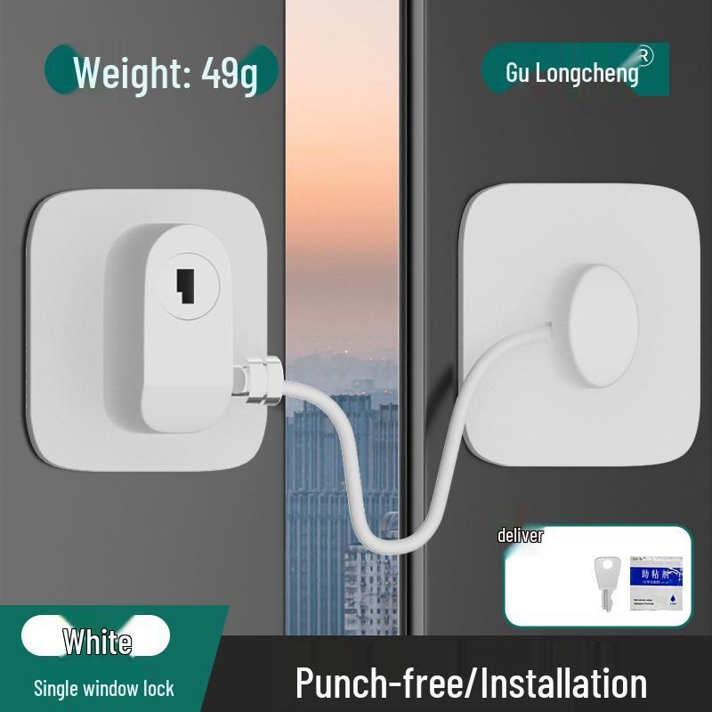 Child Safety Punch-Free Fridge & Cabinet Lock – Anti-Theft Combination Latch for Drawers, Windows, and Freezers