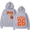 Karol G Tropicoqueta Tour Album 2026 Print Hoodie Herren Damen Mode Pullover Winter Langarm Hohe Qualität Herren Sweatshirts