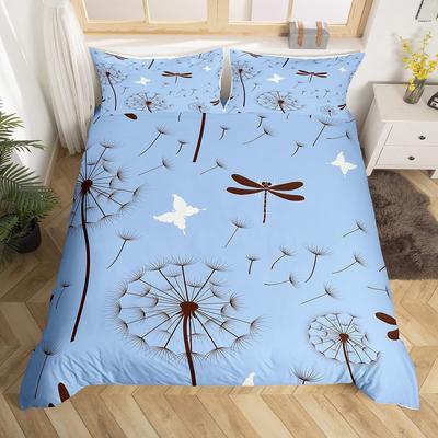Estilo Fresco Diente de León Juego de Ropa de Cama Impreso en 3D Funda Nórdica Acogedora Tamaño King Queen Twin Individual Regalo de Cumpleaños Niño Niña Decoración de Dormitorio