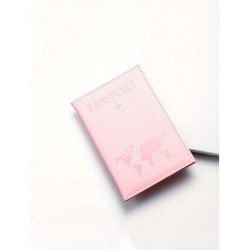 1 Stück Einfache Passhülle Reise Dokumentenhalter PU Leder Passetui Paar Passhülle Modische Reiseaufbewahrung Make-up Kosmetik Organizer