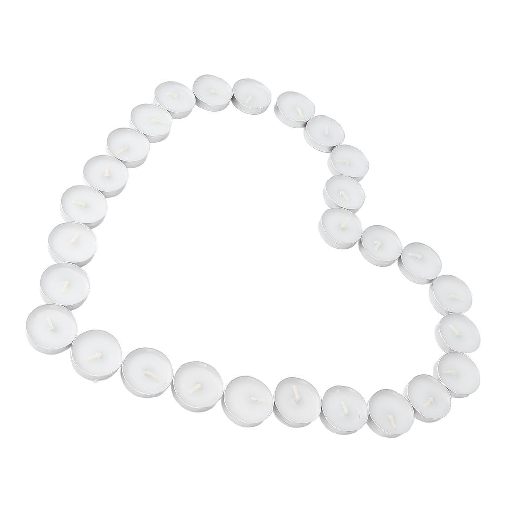 50pcs Tea Light Candles 2 Hours Extended Burn Time Smokeless Candle Decorative Candle for Party