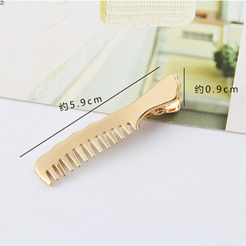 New Fashion Metal Hair Clips for Women Comb Shape Hair Barrette Stick Hairpin Hair Styling Accessories For Women Girls Women