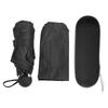 Small 5 Folding Umbrella Pocket Capsule Umbrella Black Umbrella for Rain Shine Dual Use