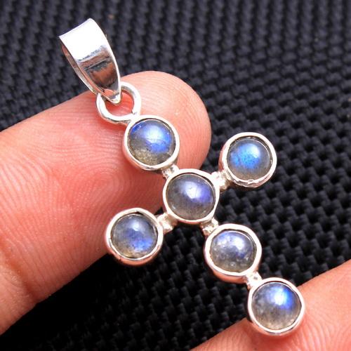 Green Onyx Silver Pendant, Reiki Pendant, Cross Pendant, Silver Pendant, 925 Sterling Silver Handmade Jewelry, Crystal Healing Pendant