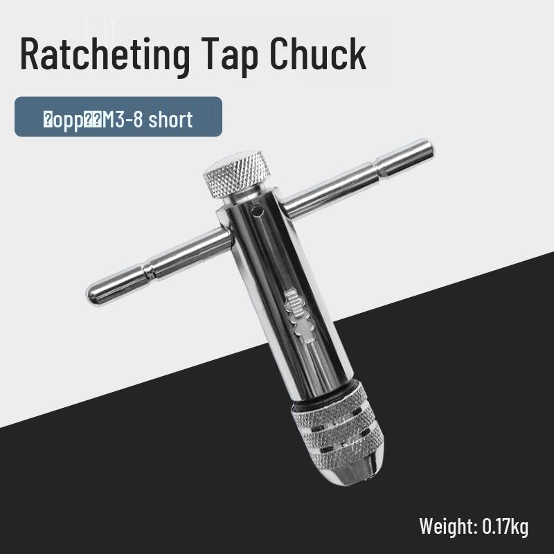 Zinklegierung Gewindebohrer- und Schneideisen-Schlüssel Kombinationsset