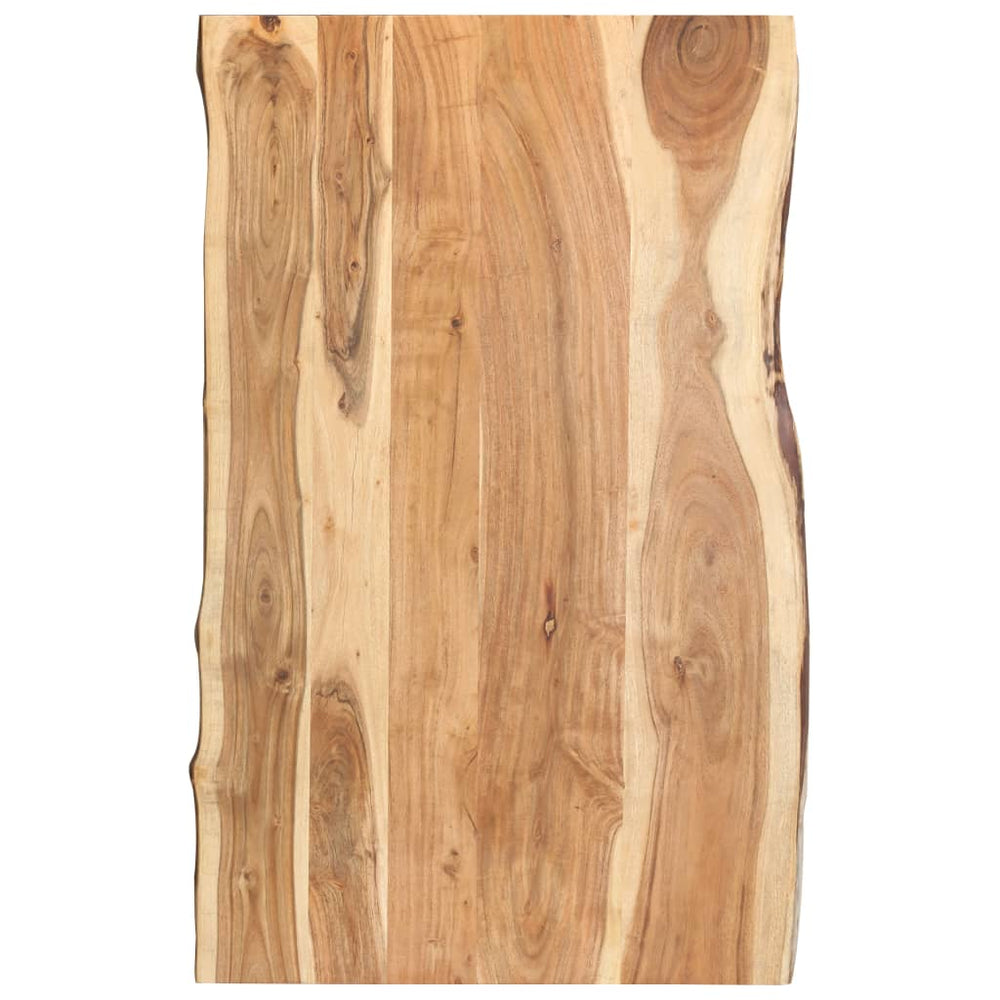 Tabletop Solid Acacia Wood 100x(50-60)x3,8 Cm