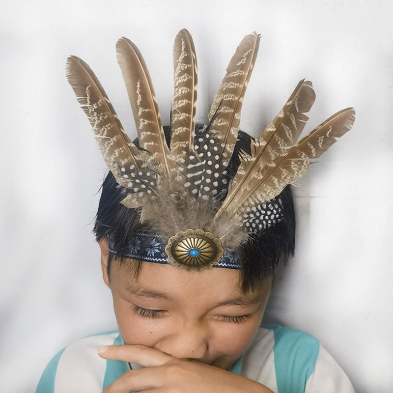 Ethnic Feather Headpiece Handmade Props For Women Men Dancers And Party Enthusiasts Lightweight And Comfortable Headwear
