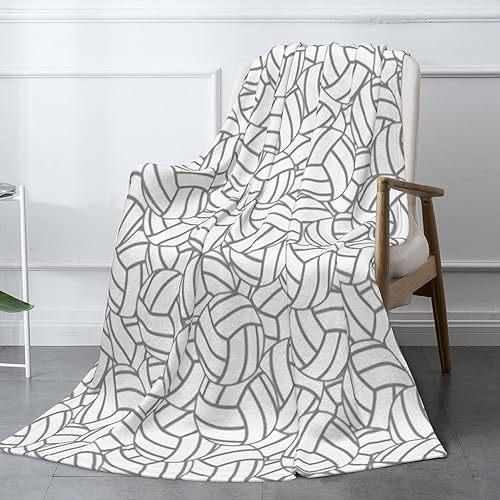 Sports Volleyball Printed Flannel Blanket Sheet Bedspread Nap Blanket Blanket