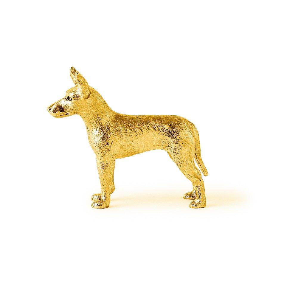 Toy Terrier 22ct Gold Plated British Art Dog Figure Collection