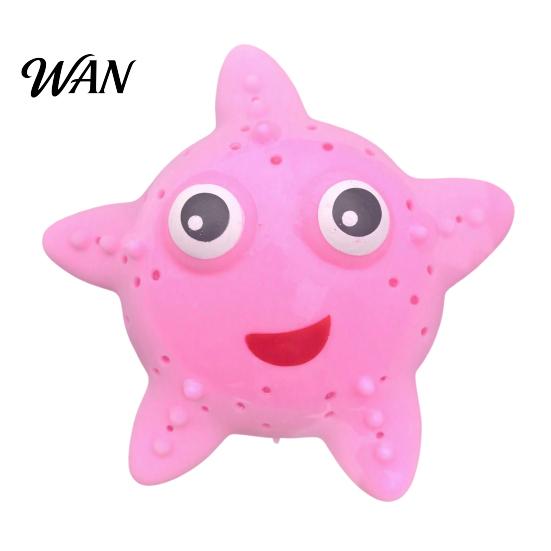 Water Toys For Squeezing Starfish Squirter for Kids Soft TPR Bath Pool Toy Cute Marine Animal Tactile Shape Squeeze to Spray Fun Summer Beach