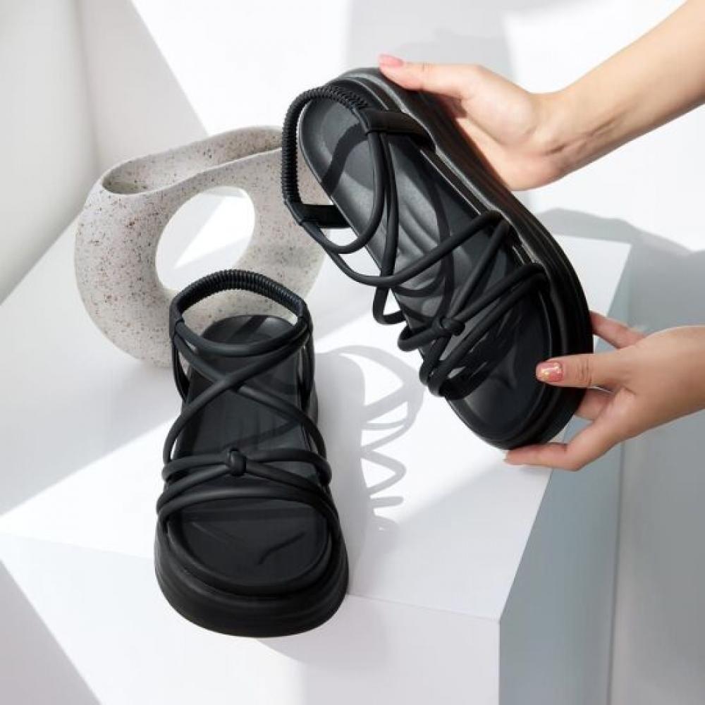 Jisyu Women Platform Strap Sandals 5cm