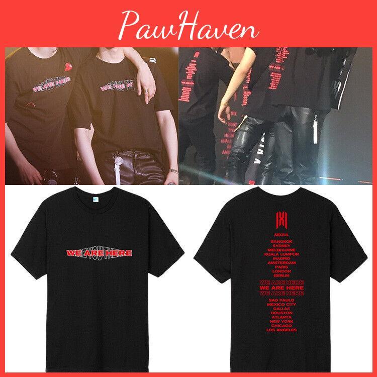 Monsta X Weißes Konzert-T-Shirt für Männer und Frauen mit weichem, bequemem Material