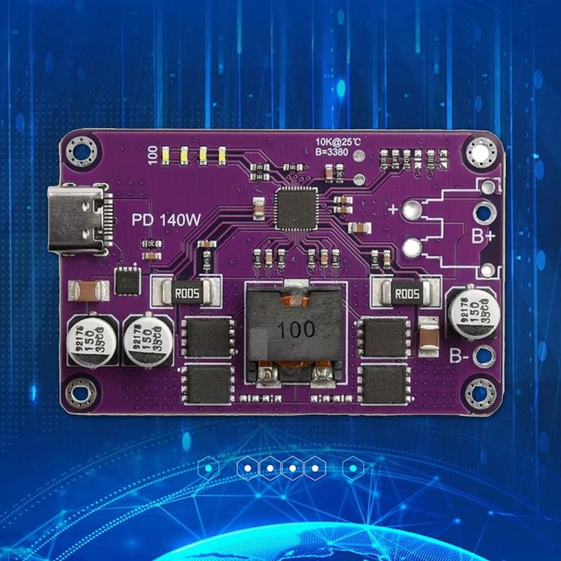 High Efficiency 6S 25.2V 140W PD Quick Charging Power Module for Robotics and DIY Projects