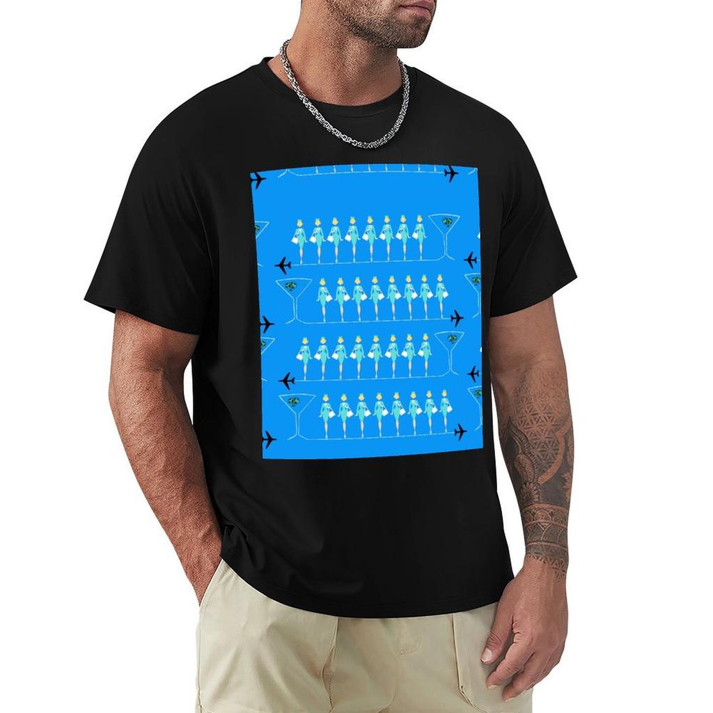 Classic Retro Flight Attendant Tshirt Summer Festival Tshirt