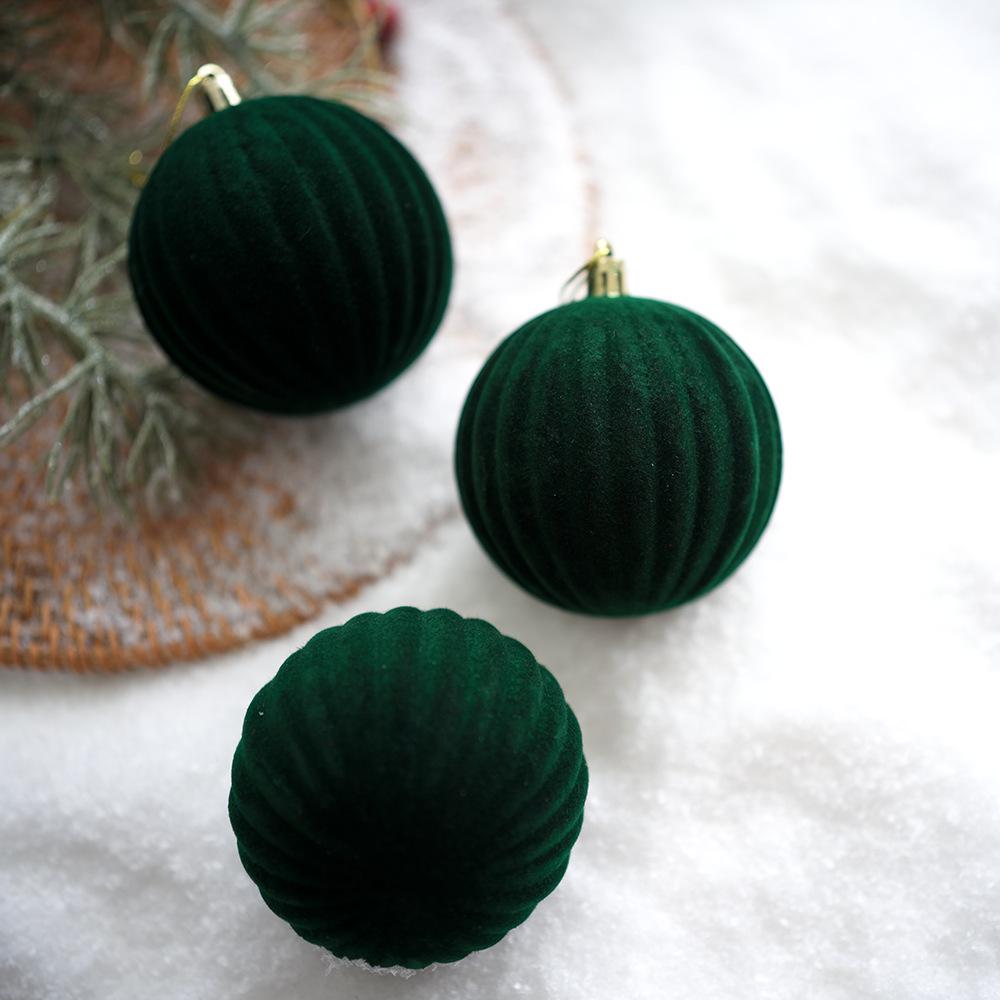 Christmas Tree Ornament Set: Nine Painted Macaron Candy Color Irregular Balls