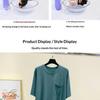 Men's Sleep Dress Modal Robe - Plus Size Loose Fit Short Sleeve Summer Bathrobe, Lightweight Mid-Length Nightwear