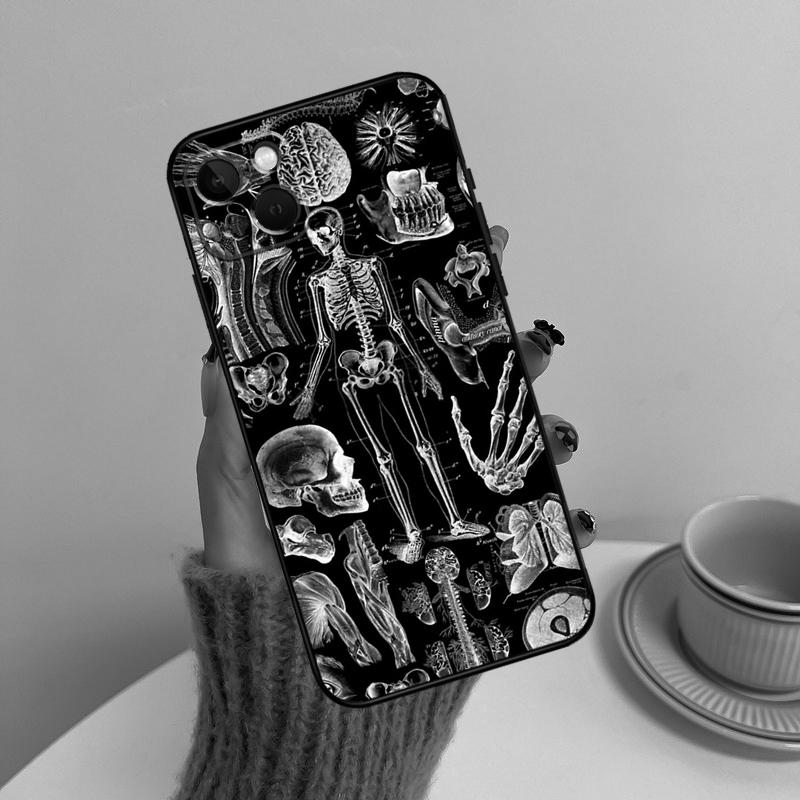 Human Heart Anatomy Phone Case For iPhone 14 Pro Max 17 Air 16 15 11 12 13 Pro Max mini 16 Plus 16e Cover Funda