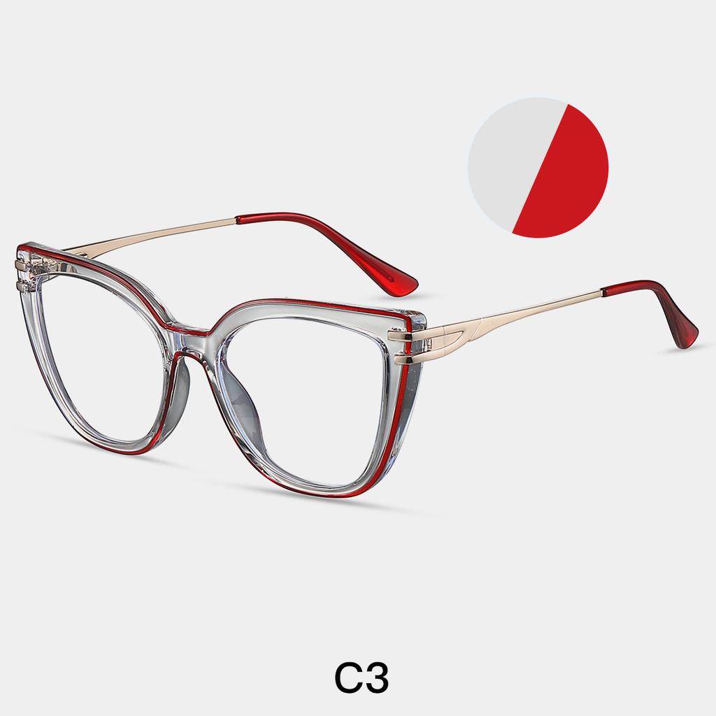 Anti Blue Light Cat Eye Reading Glasses Women Big Frame Luxury Trend Optical Computer Eyeglasses Presbyopic Events Plus +1