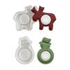 Candlestick Mold Christmas Themed Candle Stand Mold Candle Holder Silicone Mould Gypsum Office Decorations Moulds