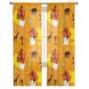Afrikanischer Elefant, Giraffe, Tüll, transparente Vorhänge für Wohnzimmer, Schlafzimmer, Küche, Dekoration, Voile-Organza-Vorhänge