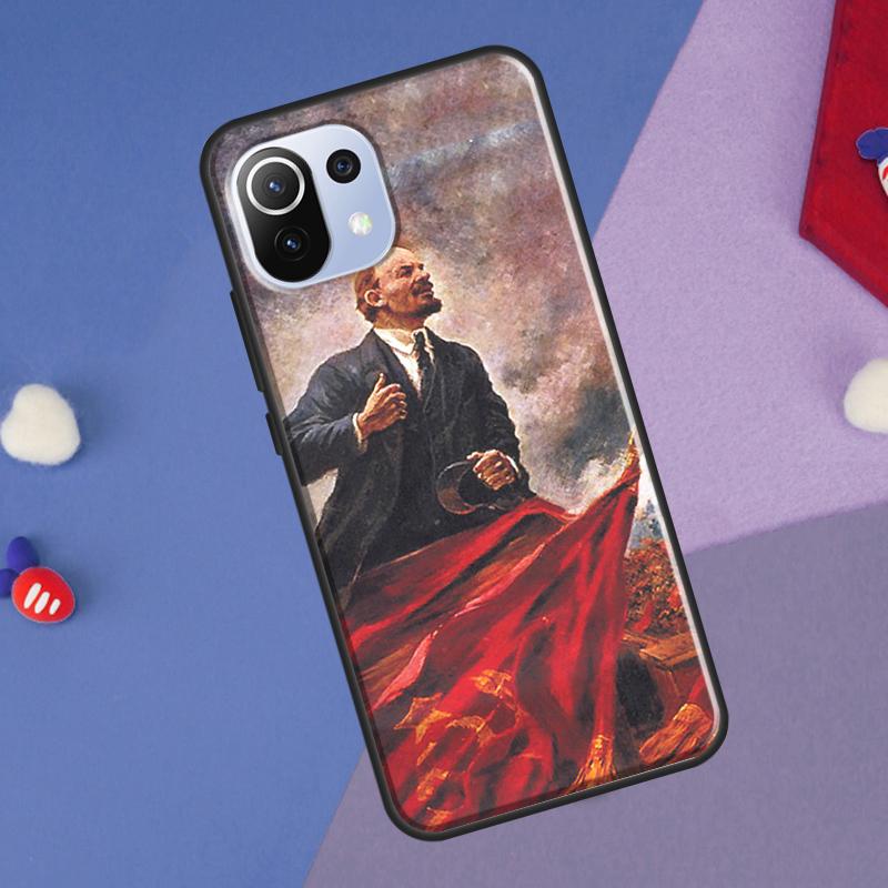 Lenin Soviet Union Flag Cover For Xiaomi 14T Pro 11T 12T 13T 13 14 Ultra POCO X7 Pro X3 X5 F3 F5 F6 M6 X6 Pro Case