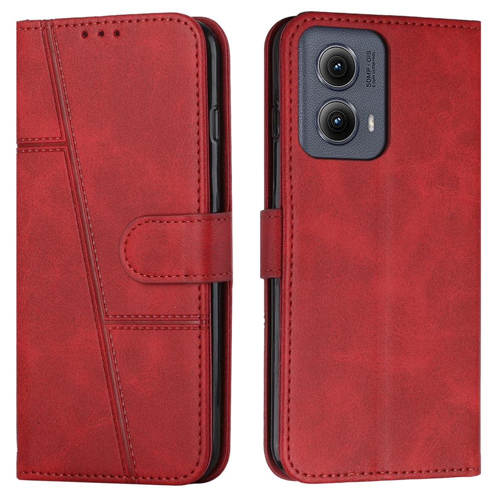 For Motorola Moto G85 5G Case Stand Shockproof TPU Interior Shell Leather Phone Cover