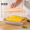 Reusable Vegetable Steaming Box Microwave Corn Steamer Container, Food Grade PP Cooker for Baking Steamed Container Sweet Potato Egg Custard, Kitchen