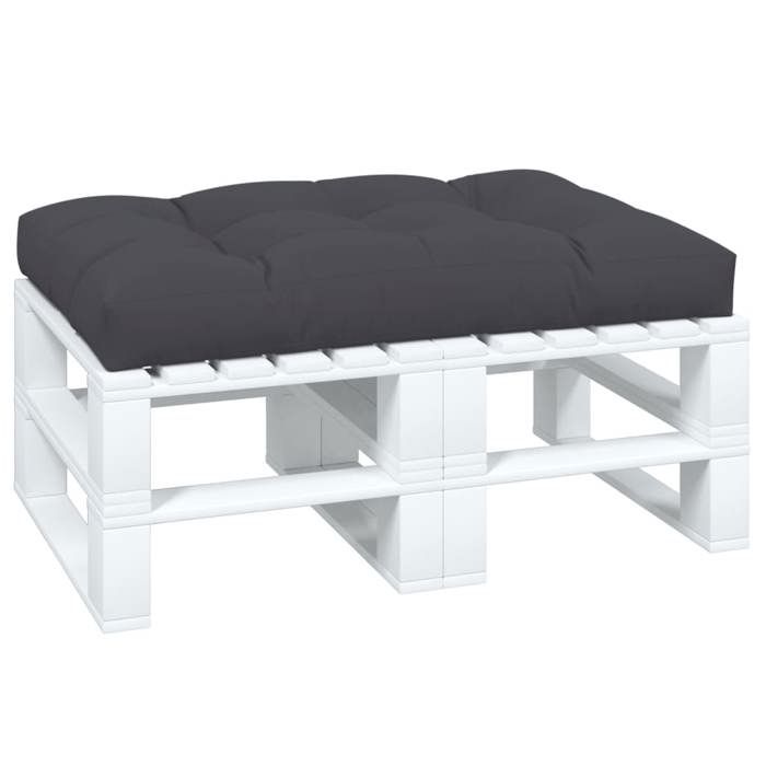 VidaXL Coussin de palette anthracite 120x80x12 cm tissu 360513