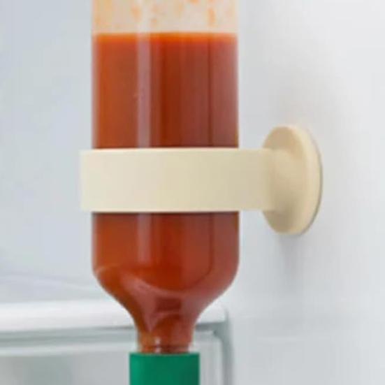 Gravity-Driven Bottle Holder No-Drip Silicone Stand for Ketchup Syrup Honey Universal Upside Down Dispenser