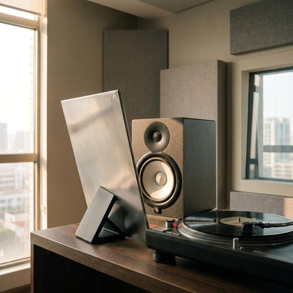 3D Printed Record Player Holder Plastic Vertical CD Holder Vinyl Record Display Rack Music Room