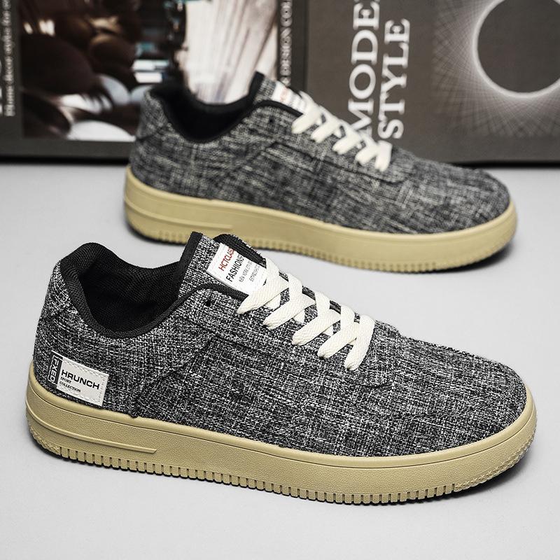 Men's shoes new summer breathable versatile casual platform cloth shoes men's linen canvas sports shoes