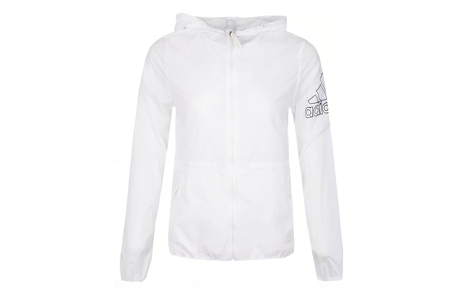 Adidas Jackets Women s White Hooded Moderate Other FT2862