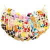 NOELAMOUR Plush Toy Storage Hammock Net Toy Rack Wall-Mounted Storage Net for Tidying Up (Cotton White)