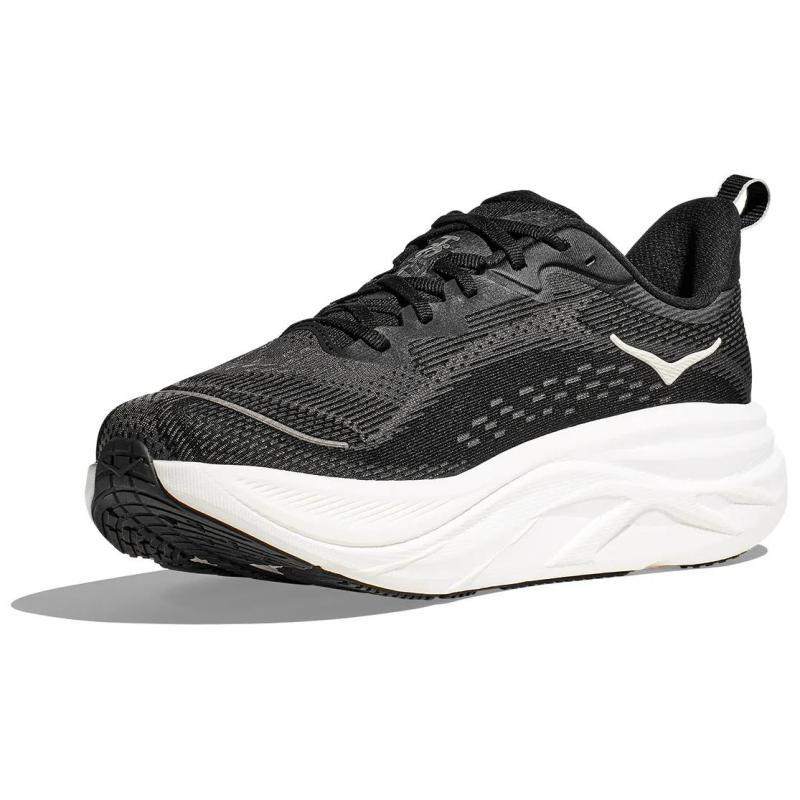 HOKA ONE ONE SKYFLOW Anti Slip Wear Resistant Low Top Running Shoes Men's Black White Sneakers 1155111-bwht