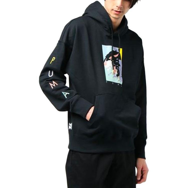 Puma Sweatshirts Men's Black Hooded Moderate Regular 579093-01
