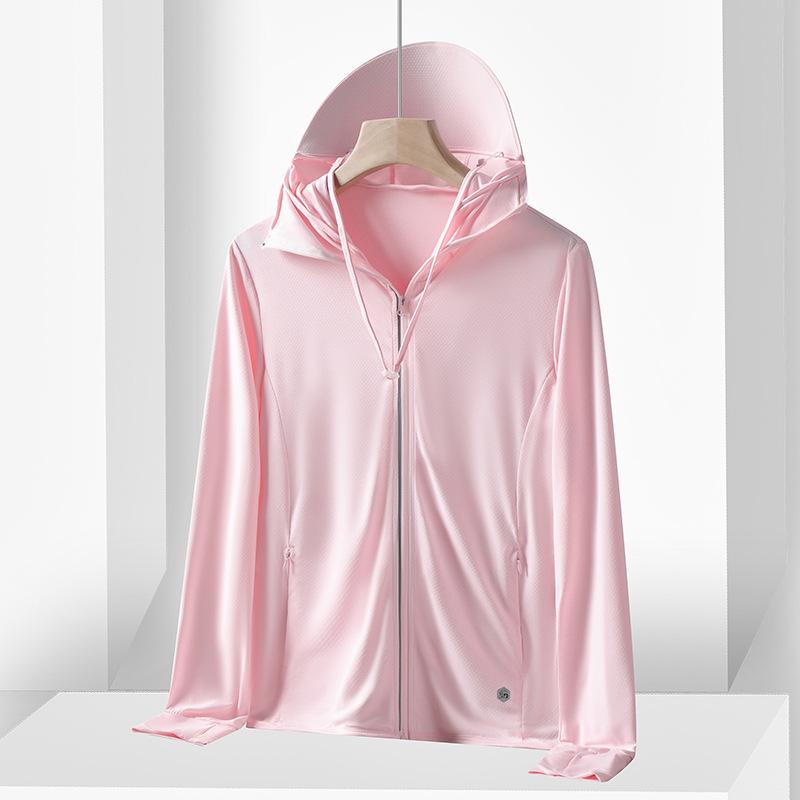 

Yiku UPF50 Защита от солнца Ледяной шелк Куртка с капюшоном - Унисекс Длинный рукав для летней рыбалки Large